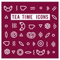 Tea time icons