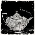 Tea time illustration