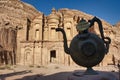 Tea time at the monastery Al-Deir, Petra