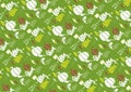 Tea time pattern hand drawn vector