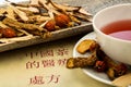 Tea of traditional chinese medicine Royalty Free Stock Photo