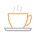 Tea vector color line icon Royalty Free Stock Photo