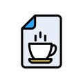 Tea vector color line icon Royalty Free Stock Photo