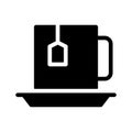Tea vector glyph flat  icon Royalty Free Stock Photo