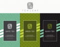 Vector set of templates packaging tea