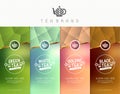 Vector set of templates packaging tea Royalty Free Stock Photo