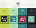 Vector set of templates packaging tea