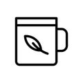 Tea vector thin line icon Royalty Free Stock Photo