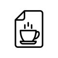 Tea vector thin line icon Royalty Free Stock Photo