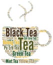 Tea word cloud concept