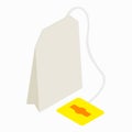 Teabag icon, isometric 3d style