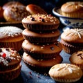 Teacake , traditional popular sweet dessert cake Royalty Free Stock Photo