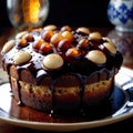 Teacake , traditional popular sweet dessert cake Royalty Free Stock Photo