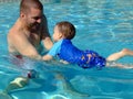 Teach baby to swim