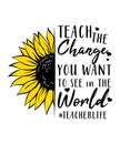 Teach the change you want Shirt Design