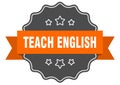 teach english label