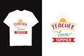 Teacher ever inspiration t-shirt design template
