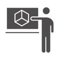 Teach school and education teacher chalkboard geometric shape silhouette style icon