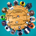 Teach Skill Education Coach Training Concept Royalty Free Stock Photo