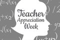 Teacher Appreciation Week. Holiday concept. Template for background, banner, card, poster with text inscription. Vector Royalty Free Stock Photo