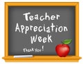 Teacher Appreciation Week, Thank you! Apple for the Teacher, Royalty Free Stock Photo