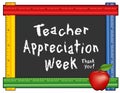 Teacher Appreciation Week, Ruler Frame, Apple