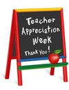 Teacher Appreciation Week Sign, Thank You! Chalkboard Easel for Children