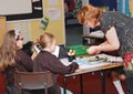 Teacher with children in classroom