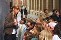 Teacher and Children field trip Royalty Free Stock Photo