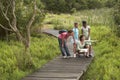 Teacher With Children On Field Trip Royalty Free Stock Photo