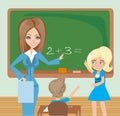 Teacher in Class Royalty Free Stock Photo