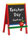 Teacher Day, Thank You! Chalkboard Easel for Children