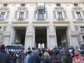 Teacher demonstration in Rome