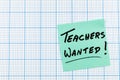 Teacher education employment recruitment hiring teachers job