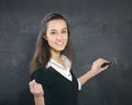 Teacher Erasing The Blackboard