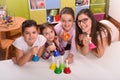 Teacher and Kids Holding Musical Hand Bells