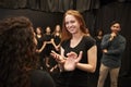 Teacher With Male And Female Drama Students At Performing Arts School In Studio Improvisation Class Royalty Free Stock Photo