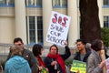 Teacher protest walkout, Oakland, CA