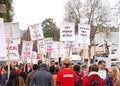 Teacher protest walkout, Oakland, CA