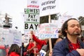 Teacher protest walkout, Oakland, CA