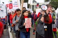 Teacher protest walkout, Oakland, CA