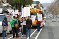 Teacher protest walkout, Oakland, CA