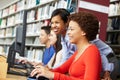 teacher and pupils working on computers Royalty Free Stock Photo