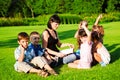 Teacher reading to kids Royalty Free Stock Photo