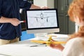 Teacher Showing Aircraft Design Chart