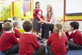 Teacher Teaching Maths To Elementary School Pupils