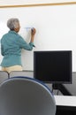 Teacher Writing On Whiteboard Royalty Free Stock Photo