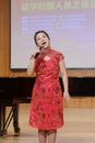 Teacher zhangzhaoying of xiamen university od technology singing song