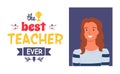Teachers Appreciation Week, Award Best Pedagogue Royalty Free Stock Photo
