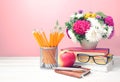 Teachers day,empty copy space background. Royalty Free Stock Photo